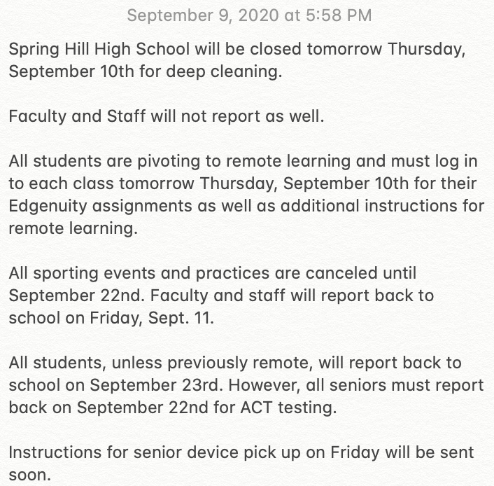 SHHS: The COVID Update