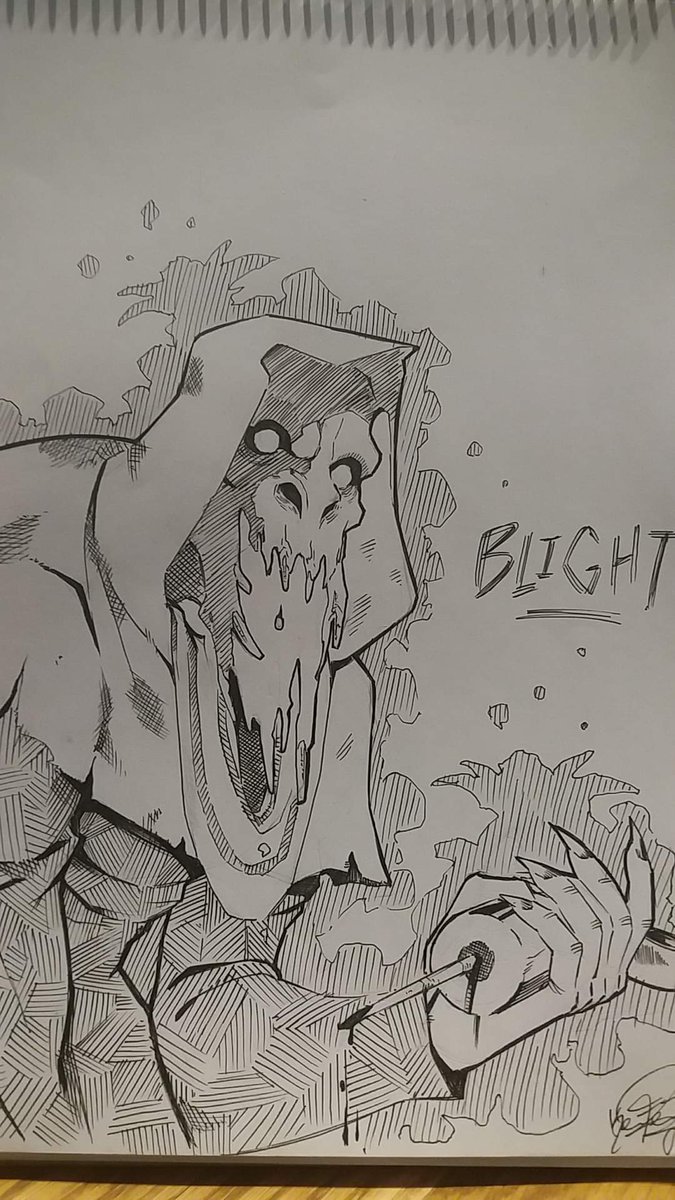 RyuU_Slayer's tweet photo. @DeadByBHVR Fan art The Blight https://t.co/zkqjsY2RRt