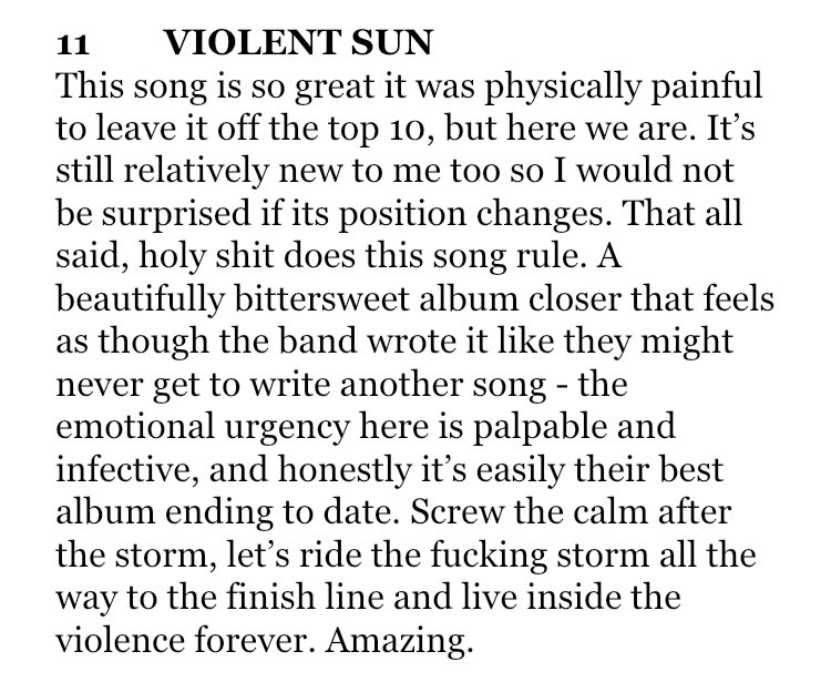 #11VIOLENT SUN