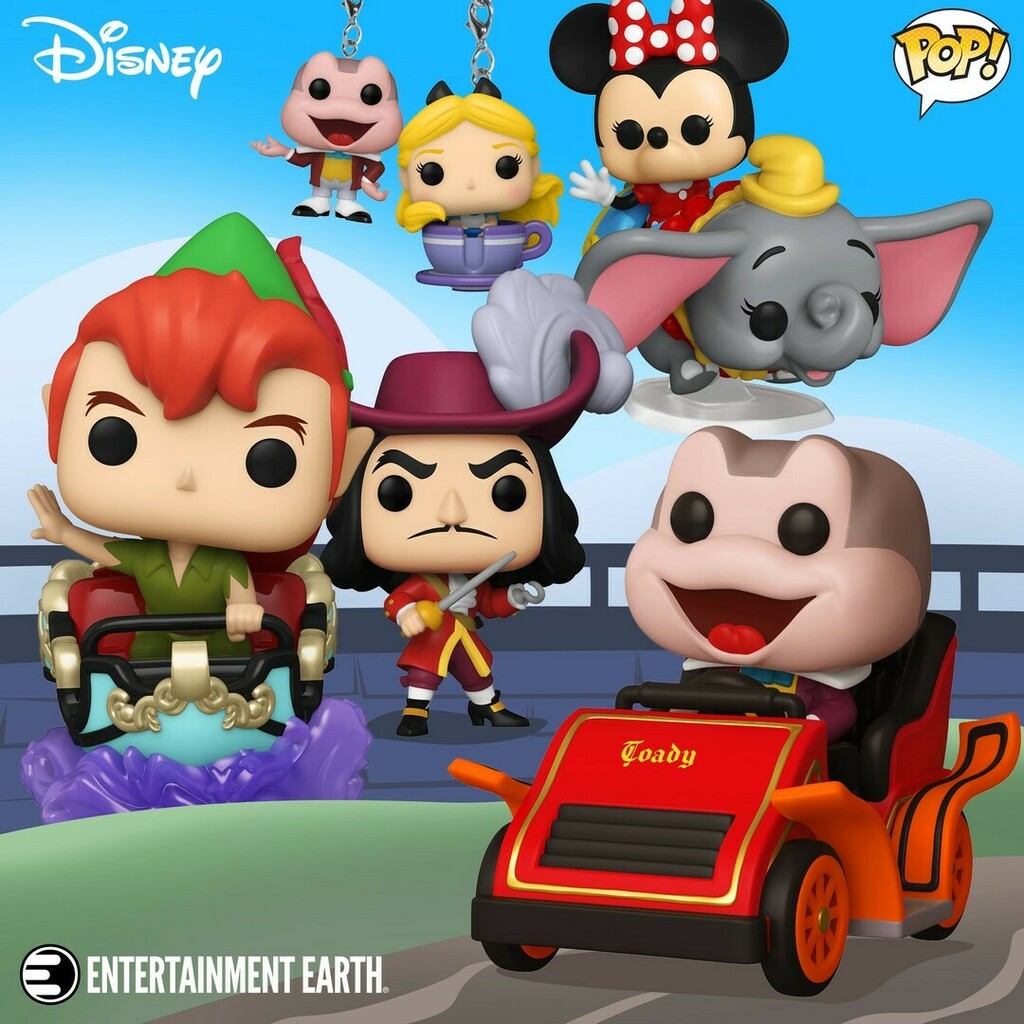 popvinylworld's tweet photo. Still looking for the new Disneyland 65th Anniversary Funko Pops! and Pop! Rides?  Look no further than Entertainment Earth!  Mint Condition Guarentee and they won't charge your credit card until it ships. ** ORDER LINK IN BIO!** #mrtoadswildride #peterp… https://t.co/FMVCoUBXTA https://t.co/BkfbkIe7rf