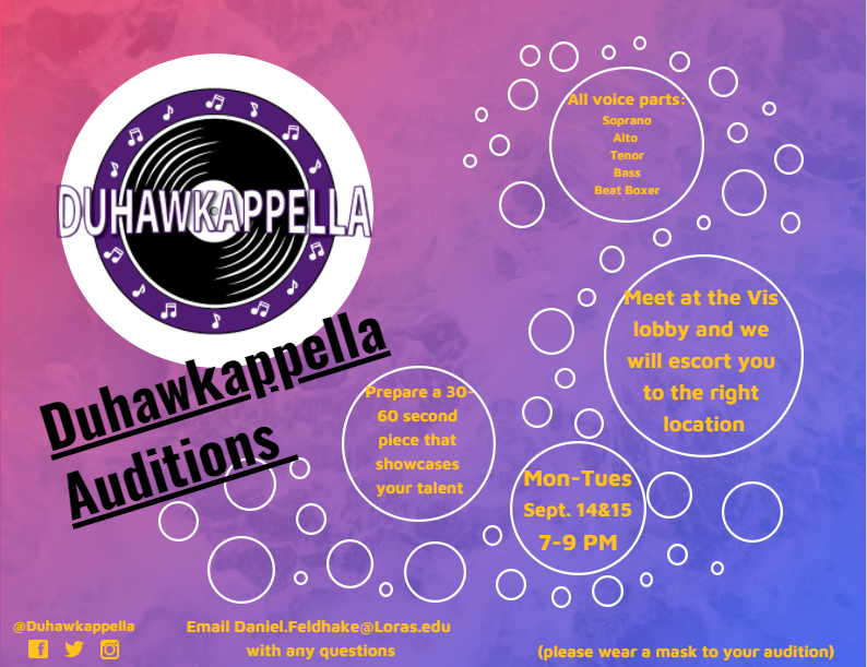 duhawkappella's tweet photo. Have you been wanting to join Duhawkappella!? Well now is your chance to audition! Sign up for a slot w/ the link below. We can't wait to hear you sing! 💜💛🎶

https://t.co/75m6bWMvbE https://t.co/jsqq4Ze1Oy