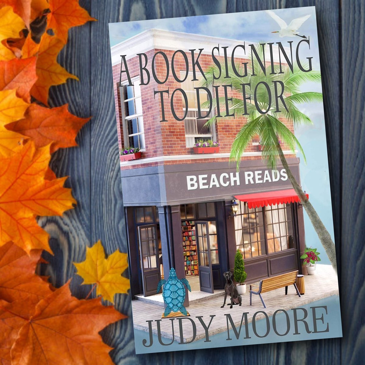 TheCozyDevotee's tweet photo. I’m currently reading ‘A Book Signing to Die For by Judy Moore’ an indie published book which is reallllly good so far. And I learned that this book plays off of another book she wrote based in the same town with characters that appear in both. Pretty neat! #cozymystery https://t.co/MKxEfvC5xL