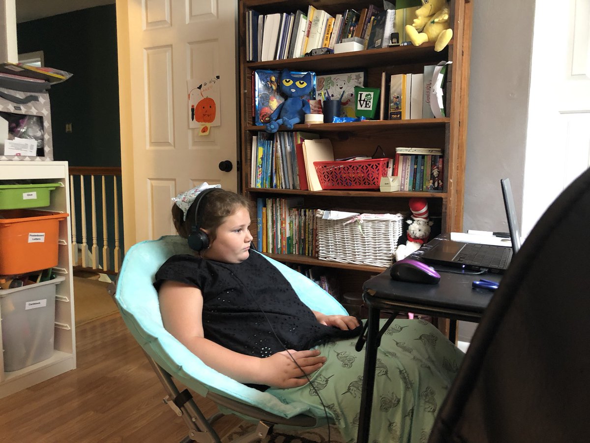 I have to give a shout out to my daughter’s teacher Ms. Alberto <a href="/pmesvb/">Pembroke Meadows VB</a>. I’m so impressed with how well she manages the classroom even from a physical distance.  It’s only our 2nd day of virtual school and we had active learning happening! ❤️