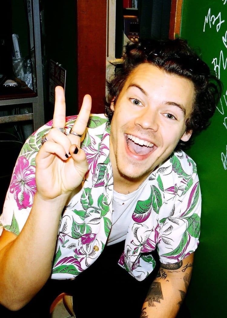 a thread of harry doing the  smile