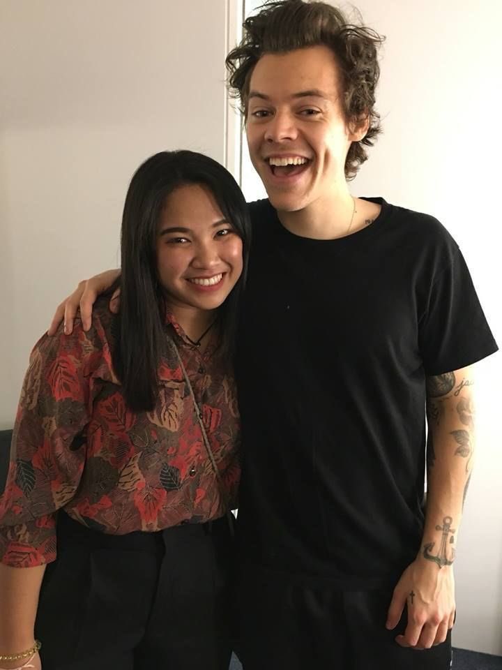 a thread of harry doing the  smile