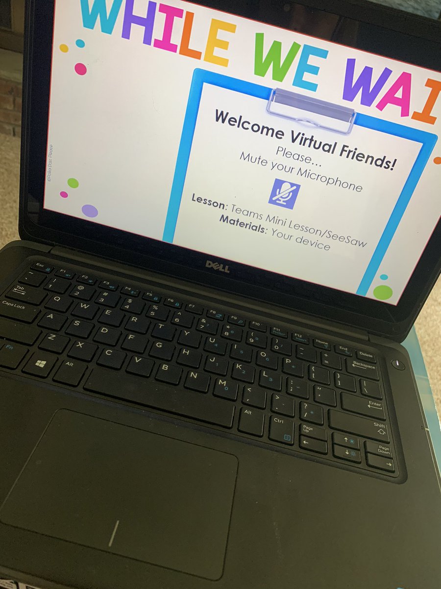 Brought back the virtual “waiting room”! Today students practiced muting and unmuting all by themselves! So proud! ☺️