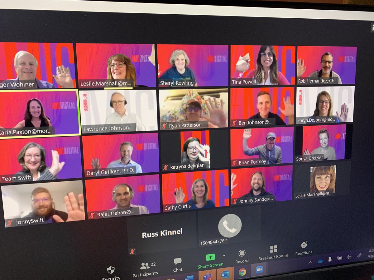 Today  @MstarKatryna  @marieswift & I hosted a pre-conference meetup for  #MICdigital social media ambassadors. Everyone shared tips for social & what the looked forward to at  #MICUS next week. Great conversation! Takeaways in this thread! 