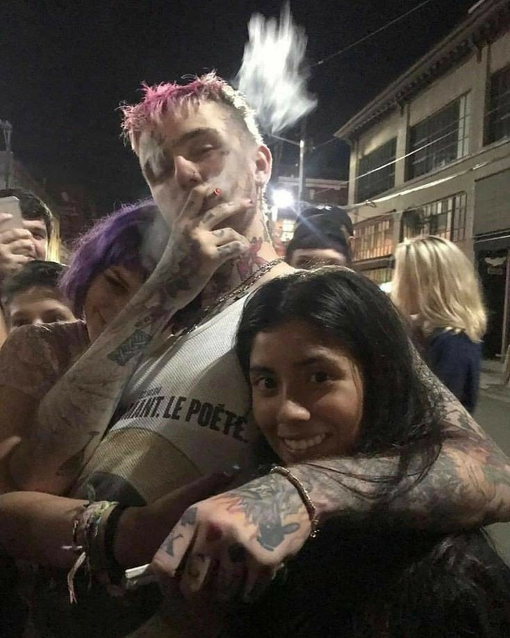 lil peep with fans; a thread <3