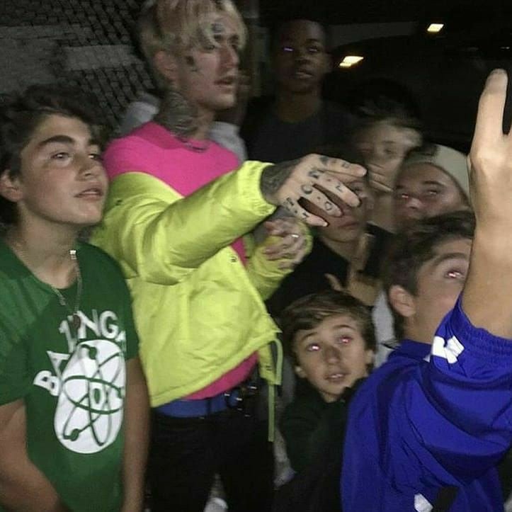 lil peep with fans; a thread <3