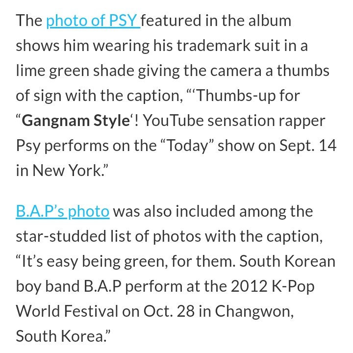 Grammys included them in the list of the best of 2012, it was the only kpop act along with PSY to appear. Since their debut they received a lot of attention bcuz of their impressive performances and songs that talked bout many social issues.