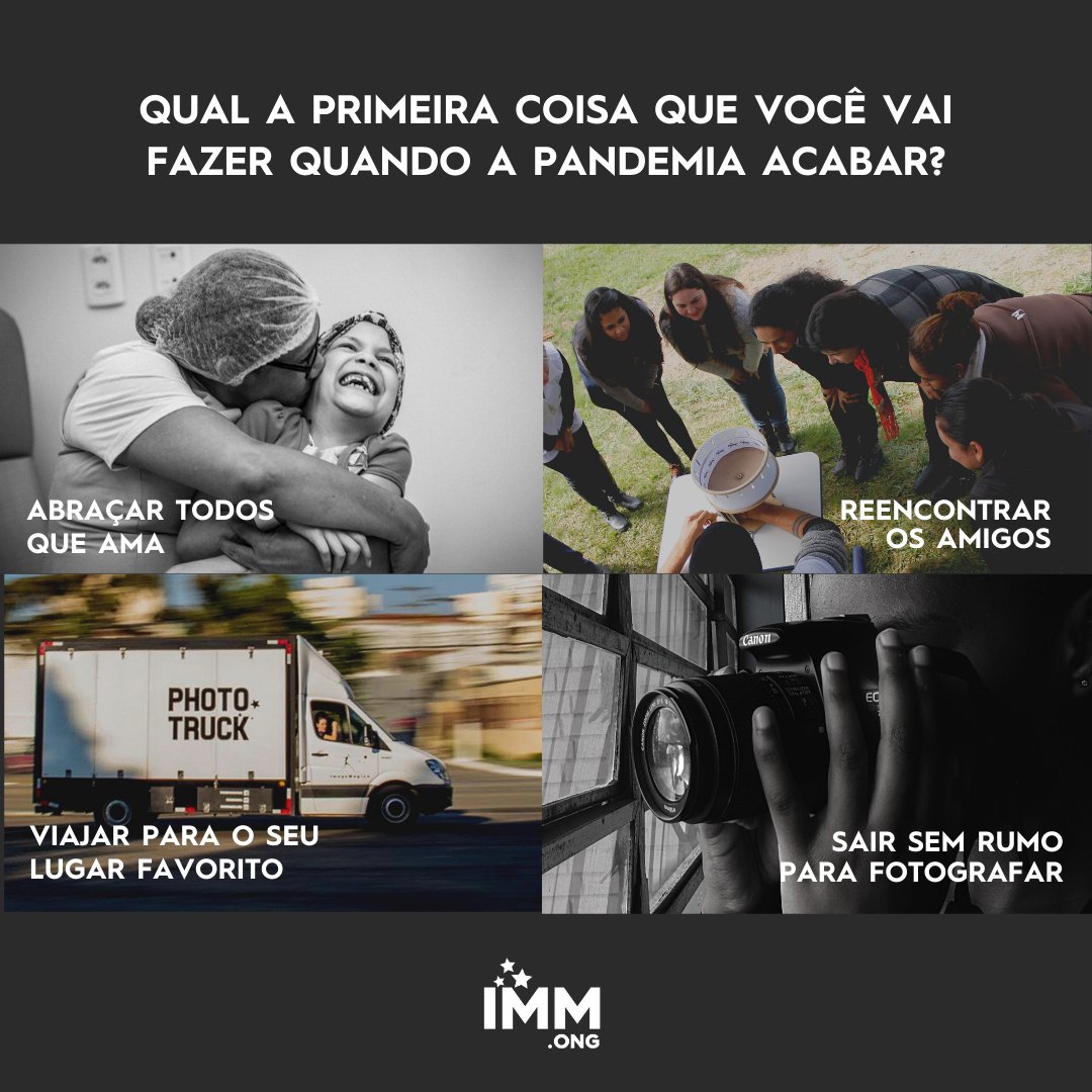 Para descontrair um pouquinho nessa sexta-feira! 😜 Conta pra gente o que você mais tem vontade de fazer após esse momento de pandemia?