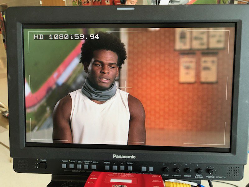 BashAthletics's tweet photo. BASH welcomed HBO’s Real Sports with Bryant Gumbel today.  They interviewed Boyertown junior football player Leo Egbe and Boyertown Athletic Director Nick Palladino.  About football during the pandemic. https://t.co/B3rAUfhpTN