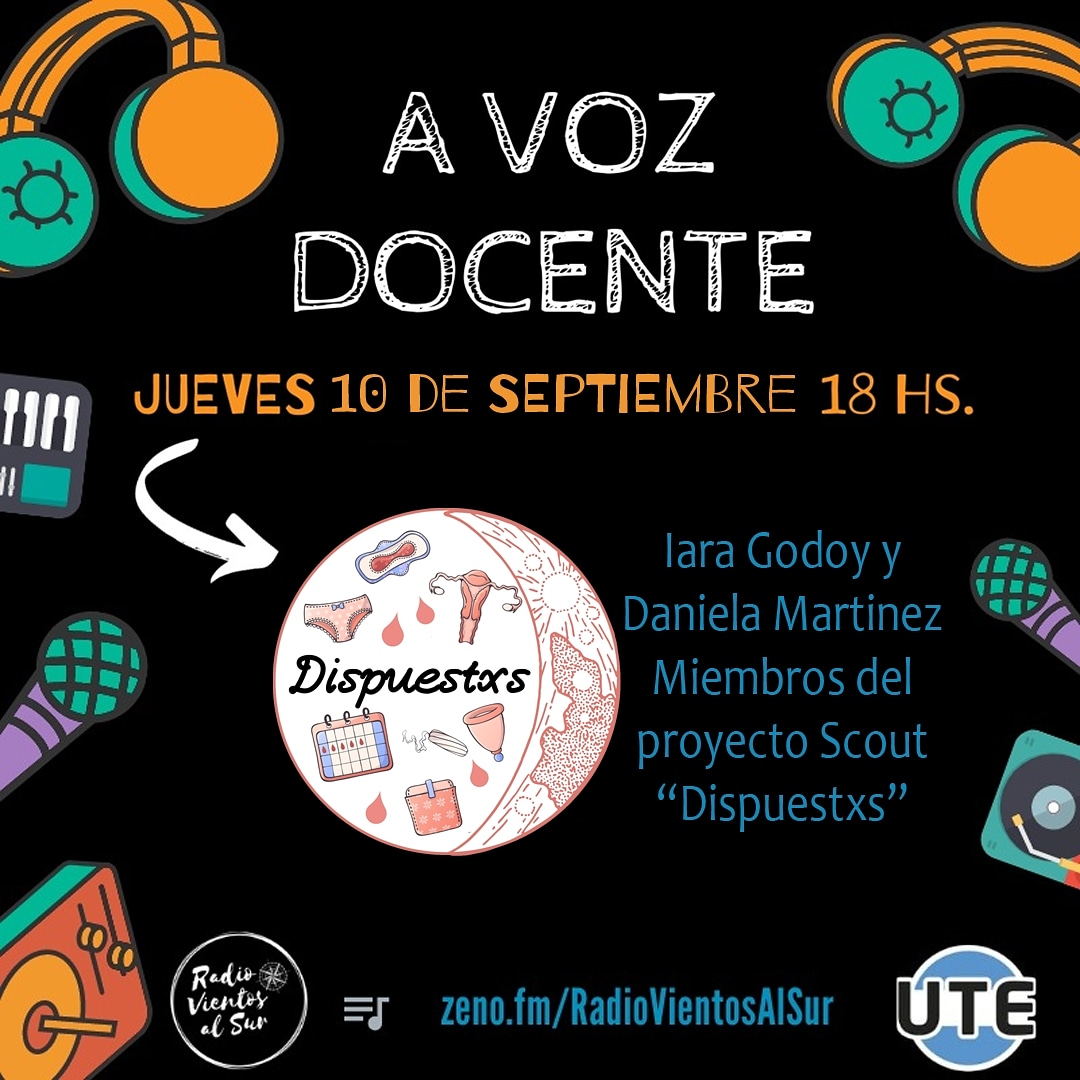 DocenteAvoz's tweet photo. 📣Mañana recibimos a @iarabelxnn y @DanielazenitraM para que nos cuenten de qué va el proyecto #Dispuestxs
#YoTeAvisé
#Adelanto
#Programa36
#EspecialDiaDelMaestrx
#AVZ
@utectera
@angegraciano @eduardolopezute https://t.co/f31xcQveun