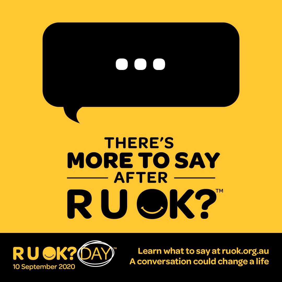 Such an important reminder for us all to check in with those around us, ask the question R U OK? Be a listening ear, start the conversation it can change a life 💙

ruok.org.au

#RUOK