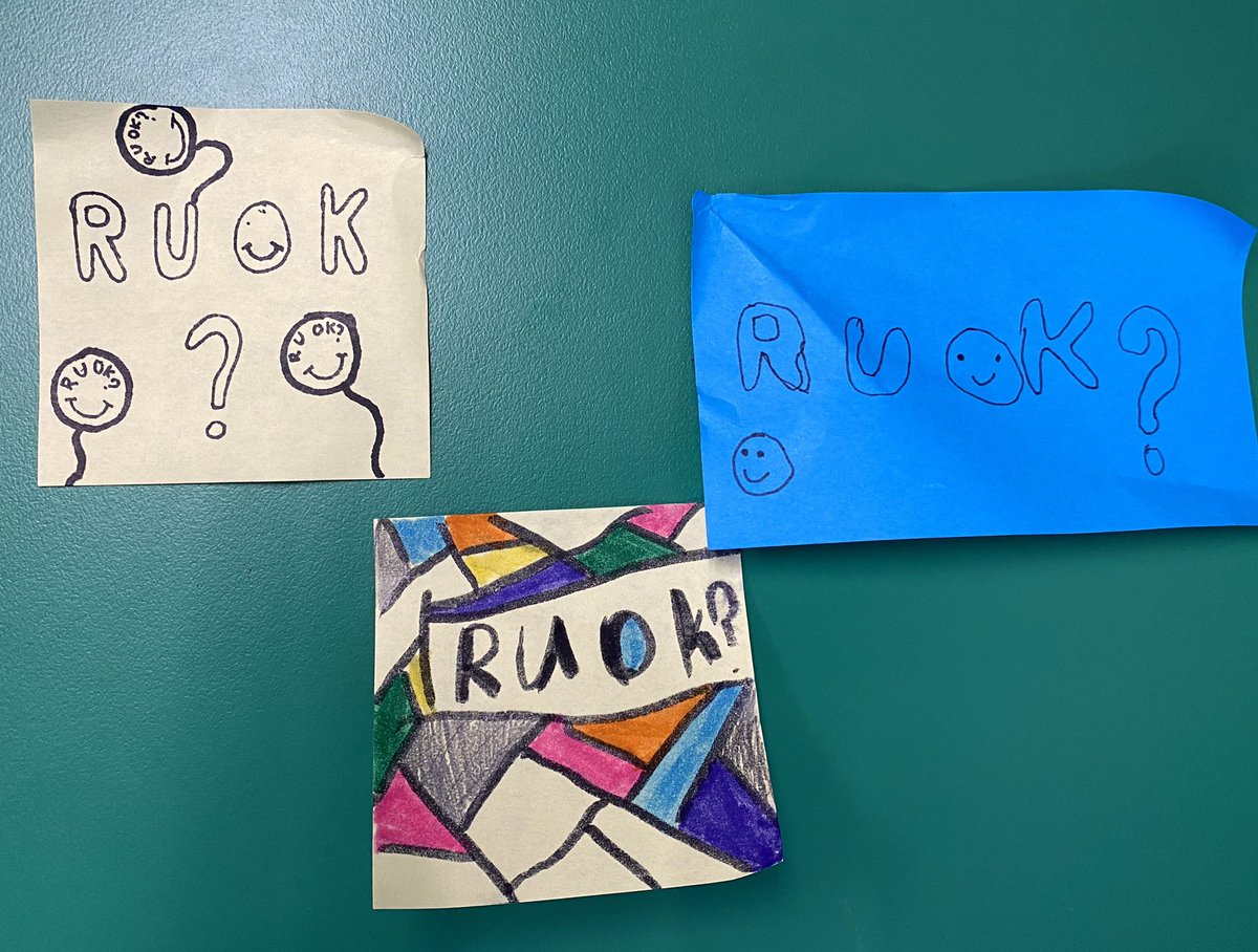 nessaadamberry's tweet photo. Checking in with our friends in Grade 4. There’s more to say after R U OK? #RUOKDay2020 #ruokday #isspride https://t.co/fxN5fi72uq