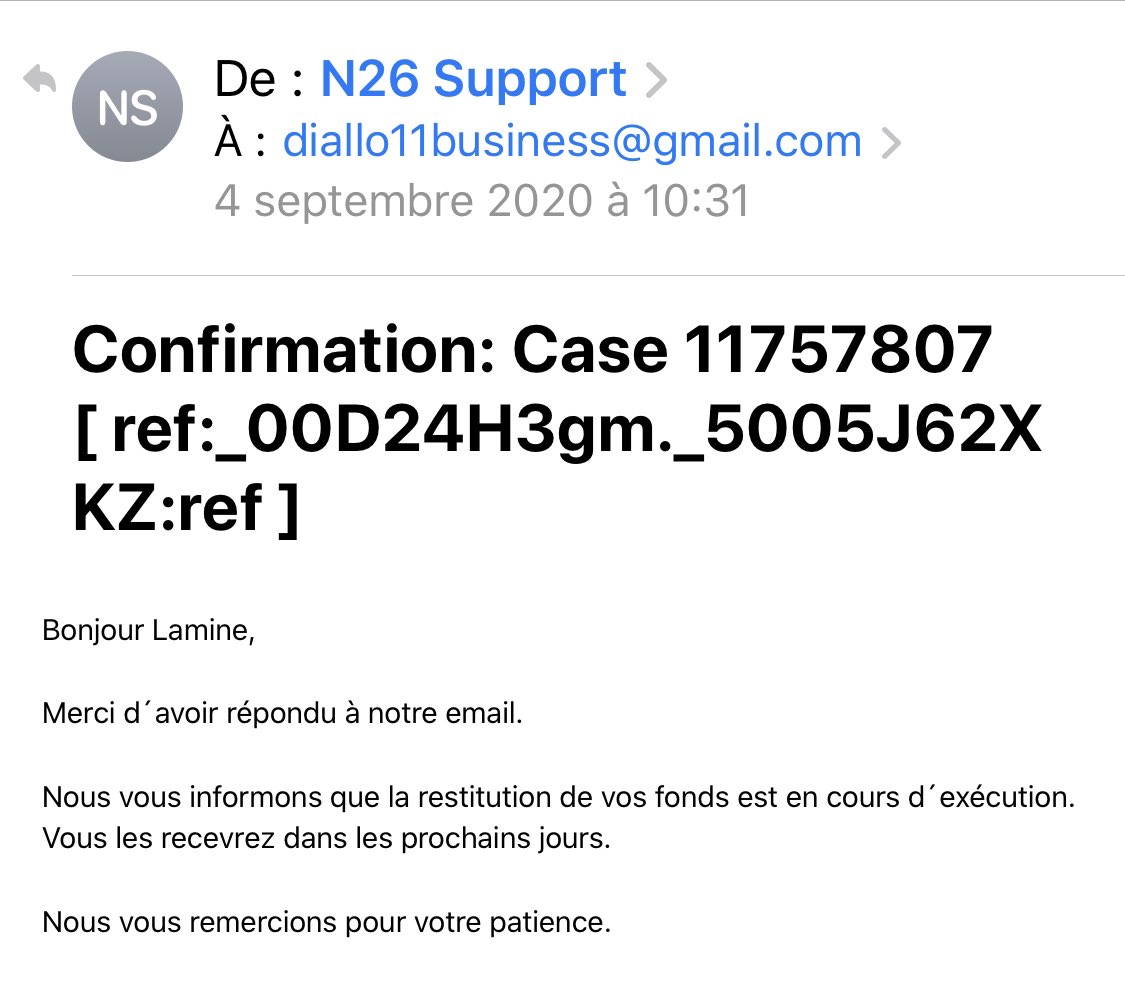 XiLeonidas's tweet photo. @N26_Support @n26 @N26FR https://t.co/ZyNlTZ05L4