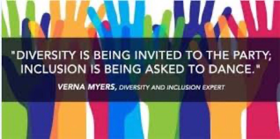 TGIFProfessor's tweet image. PSA: Diversity: having different groups represented
Inclusion: having different groups a part of the decision making process, represented across all different levels and taking into account the needs of different groups.
I don't want to be a token!
Please know the difference.