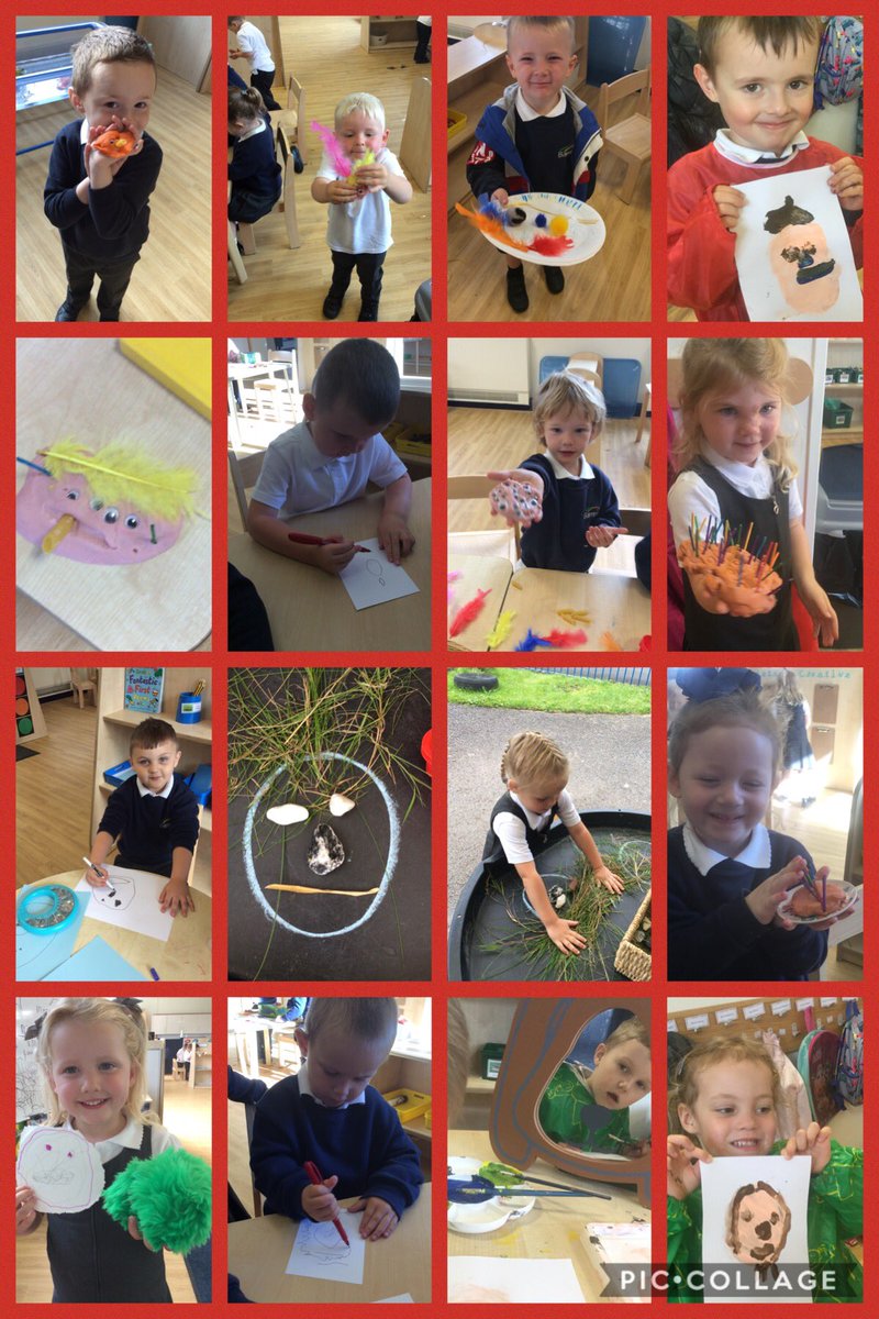 We are back! Nursery have been making faces using different resources to start our “Marvellous Me” topic! <a href="/BarntonMrsL/">Alison Lawson</a>