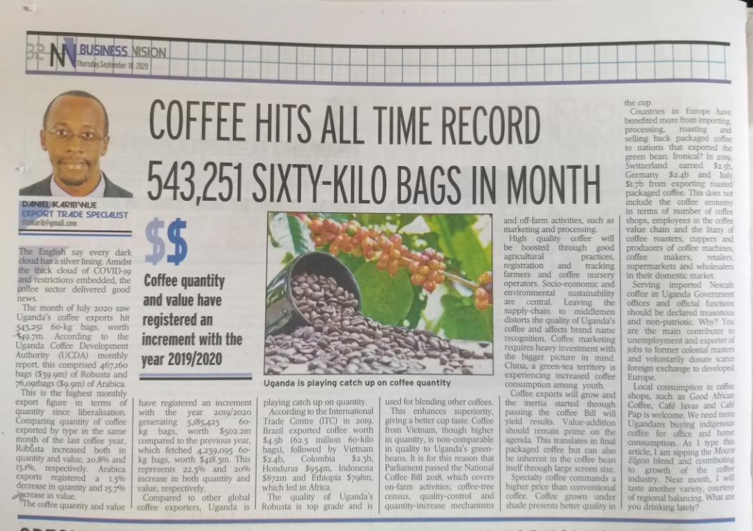 If you still doubt the potential in #UGCoffee, now is the time to have a rethink. I commend <a href="/CoffeeUganda/">MAAIF_Coffee Production & Development Dept</a> team for the work well done. We shall continue to put in the hard work. The 20M bag target in the Coffee Road Map is attainable if we work together.