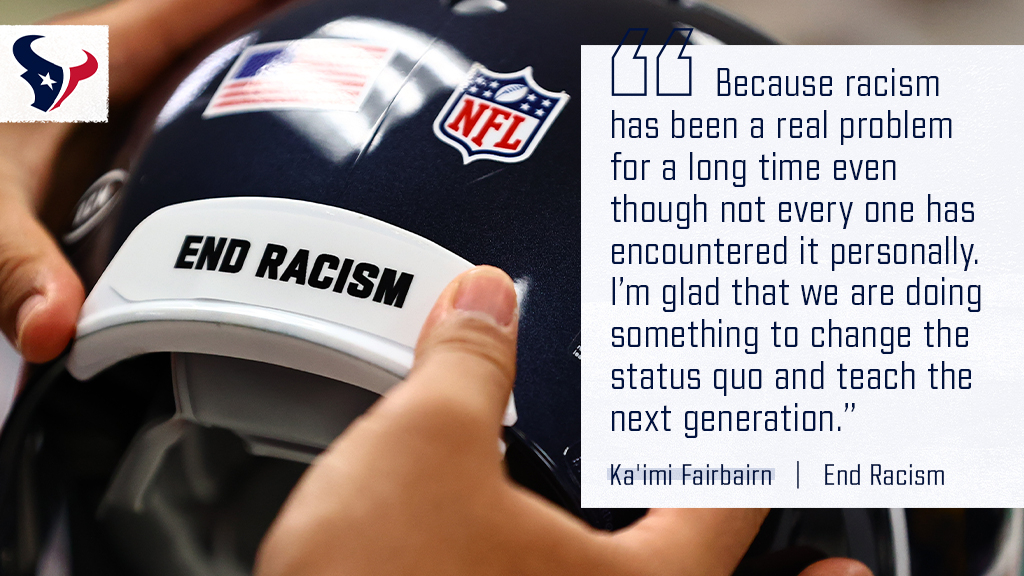 New additions to the helmets.  #ItTakesAllOfUs |  #WeAreTexans  