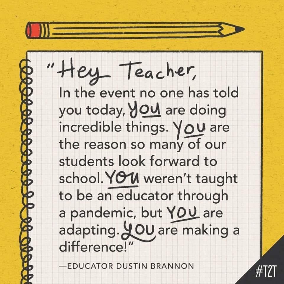HillMrispo's tweet photo. Thanks @teacher2teacher for the reminder! https://t.co/ISBRJqqh50
