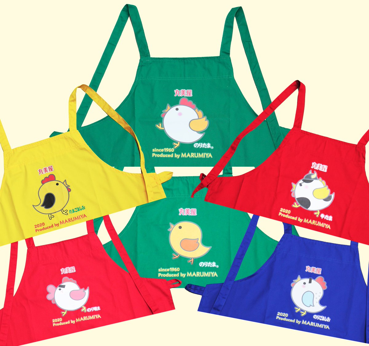 のりたま周年 ふりかけチームで使用している、のりたまエプロンご紹介