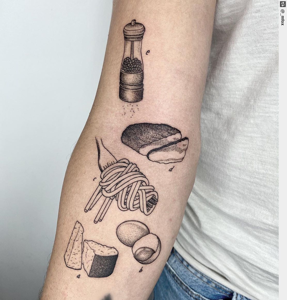 Surreal Dotwork Tattoos Inspired by Vintage Science Illustration