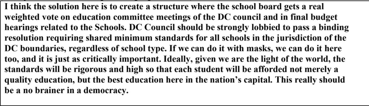 From  @RaviPerry4DC a really interesting and specific idea about how the SBOE can have weight in education budget decisions.