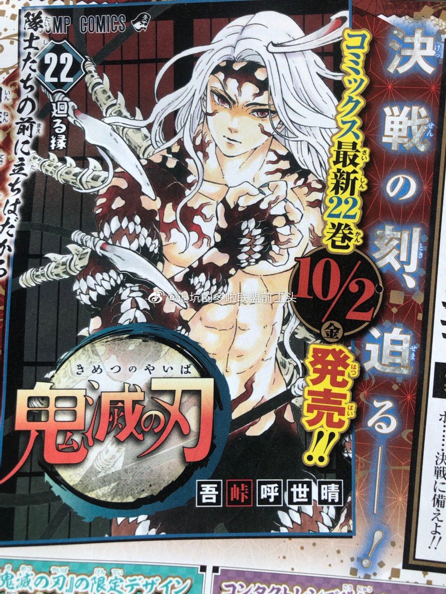 ART Kimetsu no Yaiba Volume 22 Cover (LQ). : manga