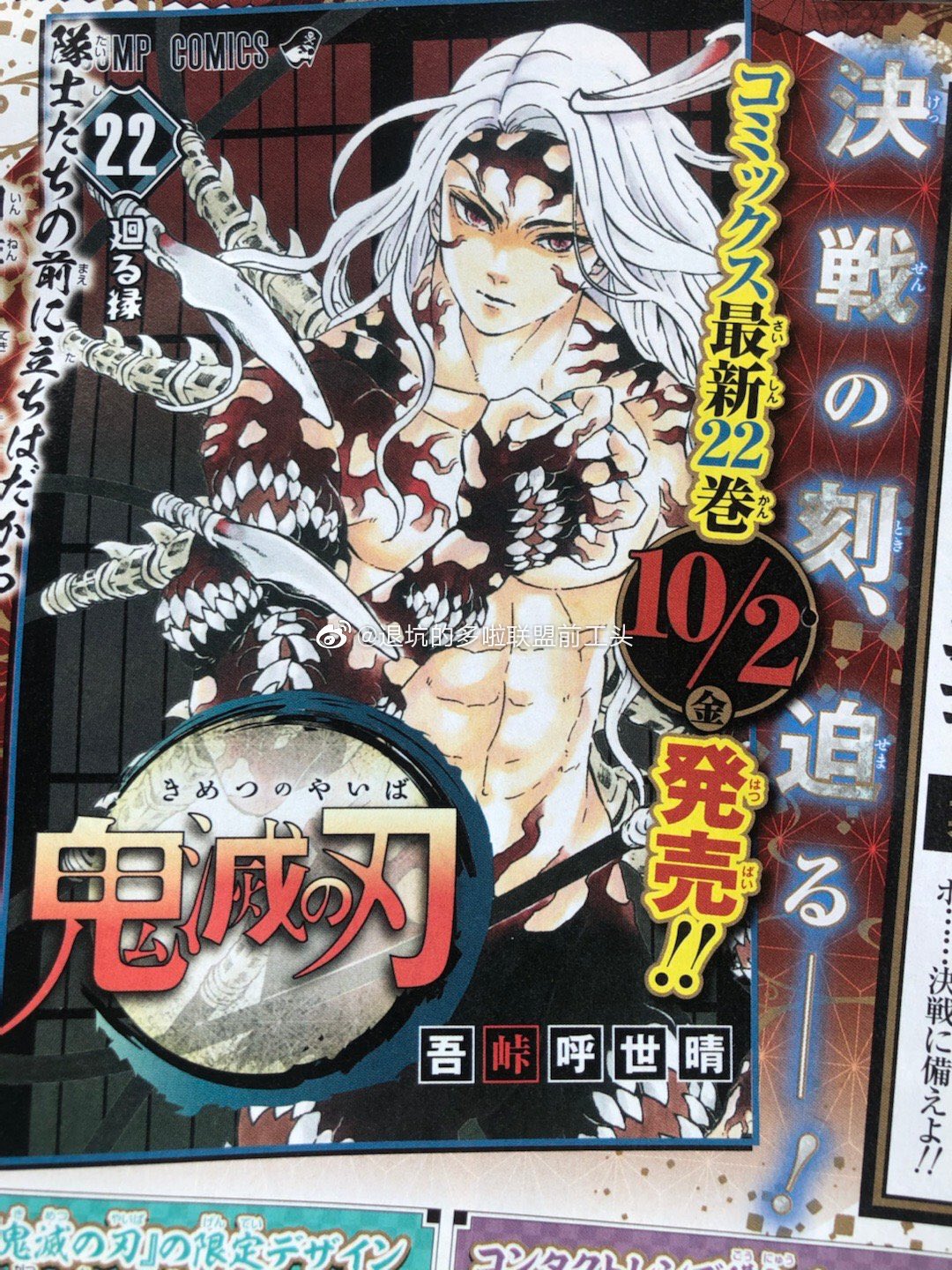 Shonen Jump News Unofficial Kimetsu No Yaiba Volume 22 Cover Lq T Co 8epxwxhggp Twitter