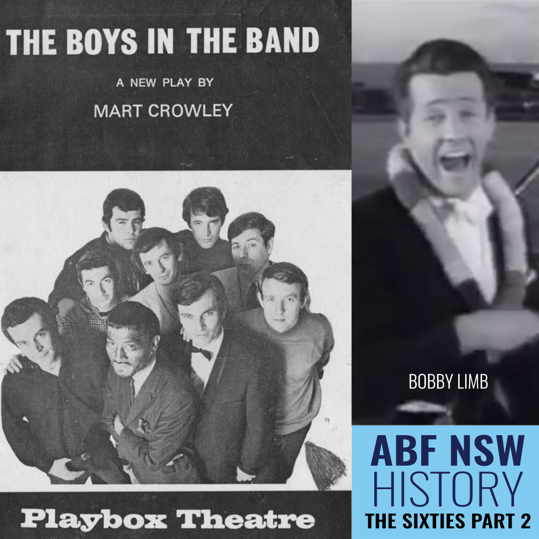 ABF History 60's Pt2 - ABF received proceeds from a preview of Boys in the Band (1968). The cast included John Krummel, John Norman, Charles Little, Ian Sprake, Henry Szeps, Robert Essex, Gerard Maguire, &amp; Vern Todd. FOR MORE... ow.ly/Tkz050BcxrR