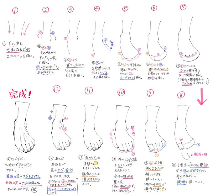 足の描き方 のイラスト マンガ作品 17 件 Twoucan