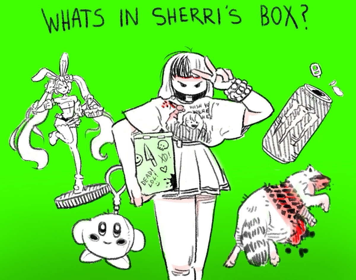 The 4th installment of what's in the box 😅 I really love making these the lil objects are my favorite part 
#artistsontwitter #artistsupportpledge 