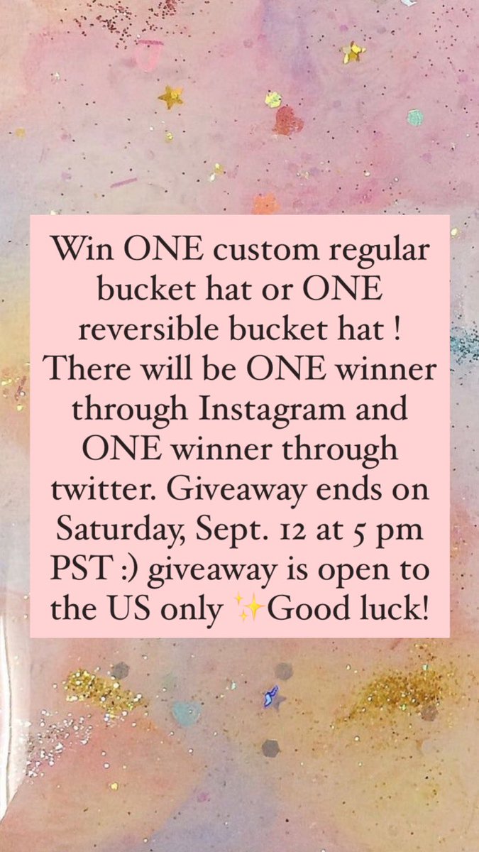 banana__time's tweet photo. BUCKET HAT GIVEAWAY!! ✨🌻🦋
tap on the photos to see how to enter!!
#buckethat #Giveaway https://t.co/mcNvrpbdXK