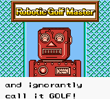 now get ready to golf, shithead