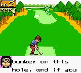 in the tournament mode all your opponents are now said to be robots although i don't think you see themyour caddy is this human girl who is sick of their bullshit