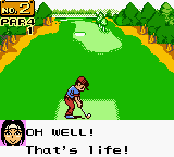 in the tournament mode all your opponents are now said to be robots although i don't think you see themyour caddy is this human girl who is sick of their bullshit