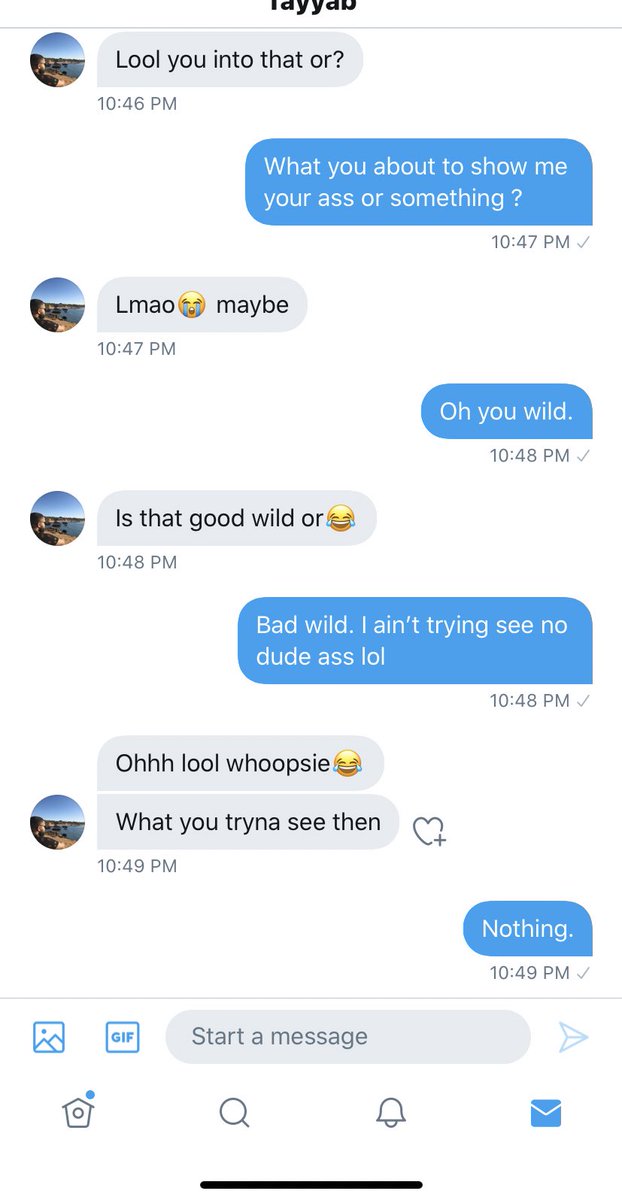 FellasloveBeeJ's tweet image. Lmaooo bruh what do yall Twitter niggas be on ? This why im done answering DM’s