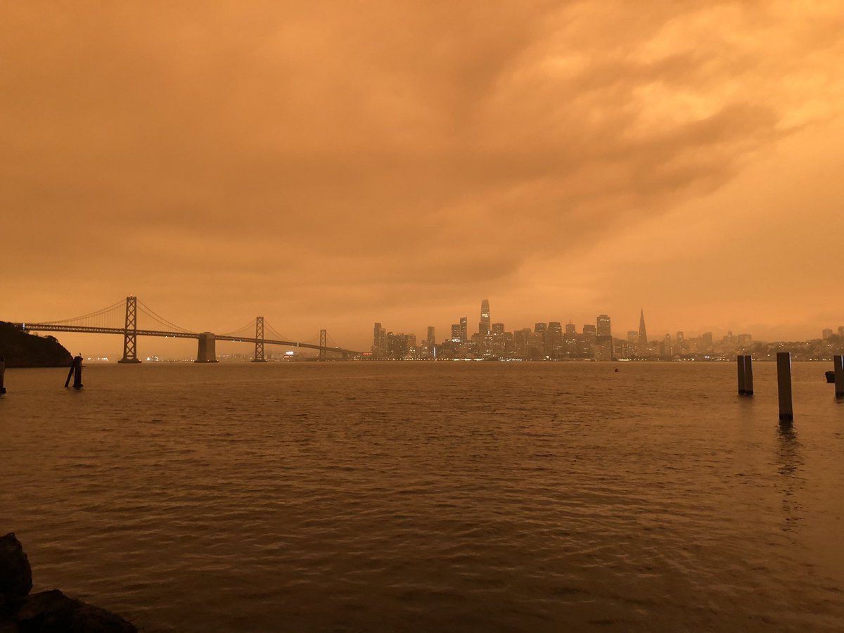 zerbinote's tweet image. San Francisco noon #CaliforniaFires