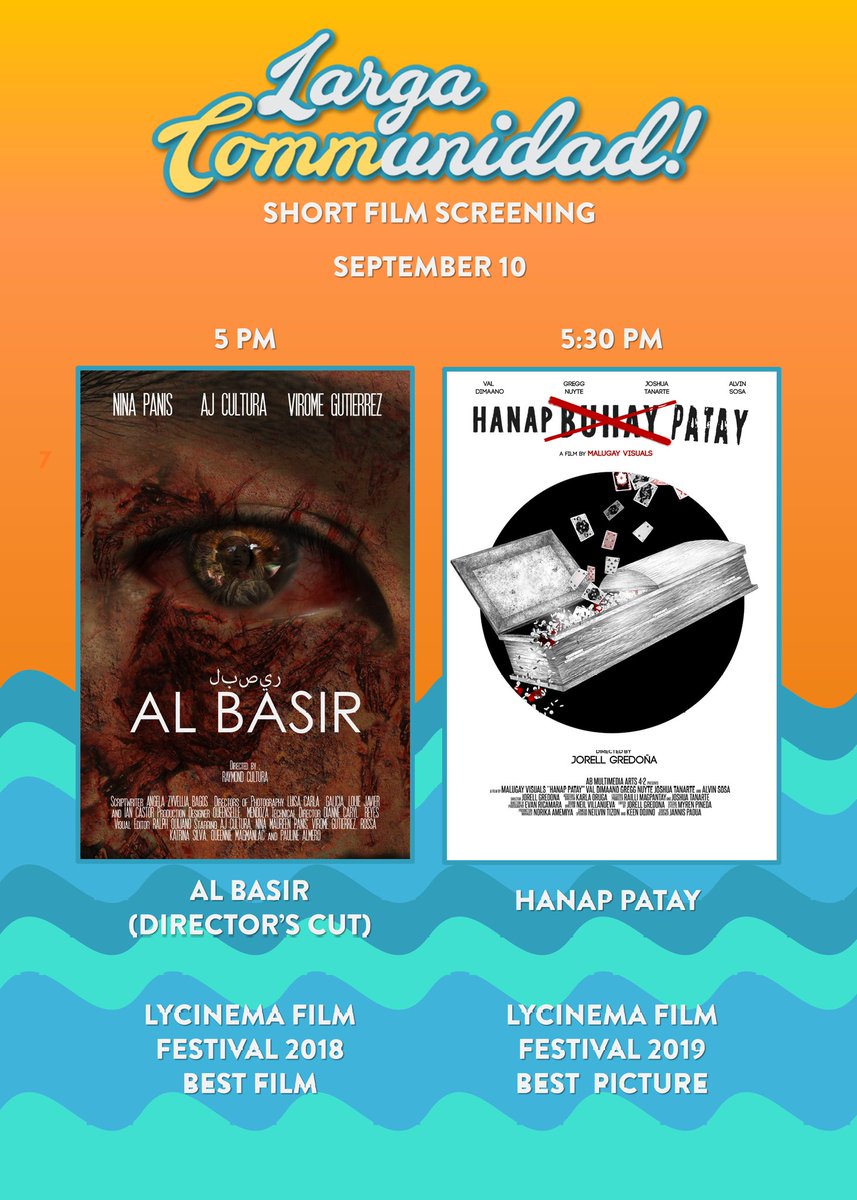 COMMare't COMMpare!

Tune in later this afternoon as we offer you a free public screening of winning short films from LYCINEMA FILM FESTIVAL via Facebook Live!

Prepare your popcorn as we engage you to the art of film made by our fellow Lyceans across the LPU community. 🧡💙