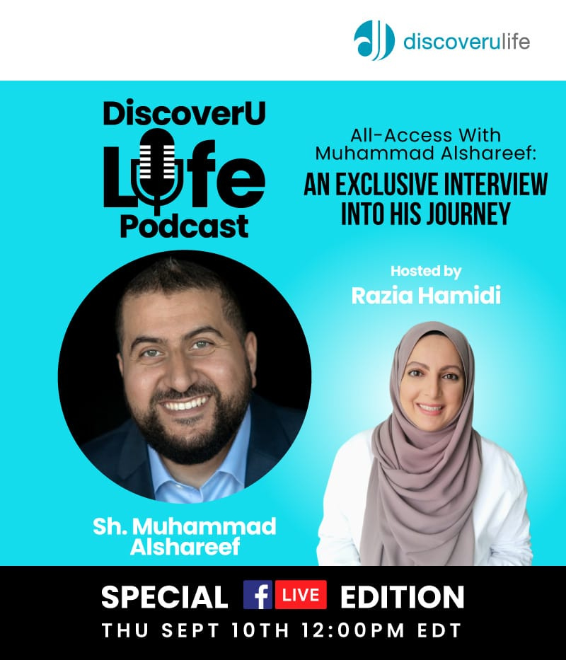 shMuhammad's tweet photo. I'm going live tomorrow with Razia Hamidi in a special edition of #DiscoverULife Podcast.
We'll be taking a deep dive into my journey in a way you've probably never heard before.
See you LIVE on: https://t.co/8N5SIiCPDu
TOMORROW at 12:00 pm EDT
#RaisingNationBuilders https://t.co/SSbmPKU45T
