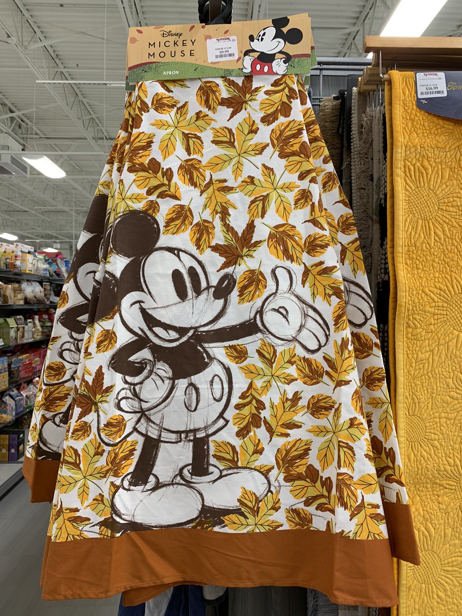 すちわーと In ディズニーワールド على تويتر お買い物をしていたら ミッキー さんのキッチン用品を発見 あぁ もう秋なんだなぁ エプロンを見てしみじみ とはいえ まだ暑いですね ディズニー 海外ディズニー ディズニーグッズ