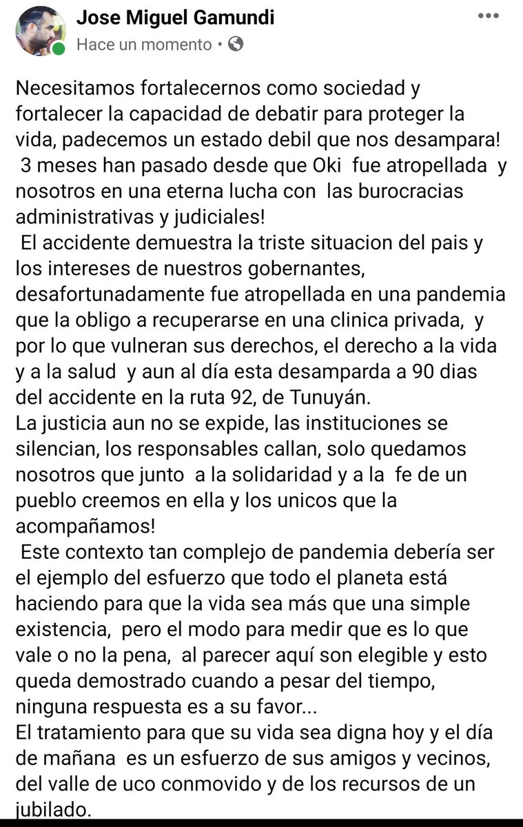 FernandaGamund1's tweet photo. @MendozaGobierno @rodysuarez @SegundaSeguros #vialidadnacional @VialidadNacion1 #seguroslasegunda #vialidadprovincialcentro 
90 Días ausentes... !!! Cuanto más tenemos que esperar una respuesta de ustedes??????? https://t.co/JRKIhOKWGI