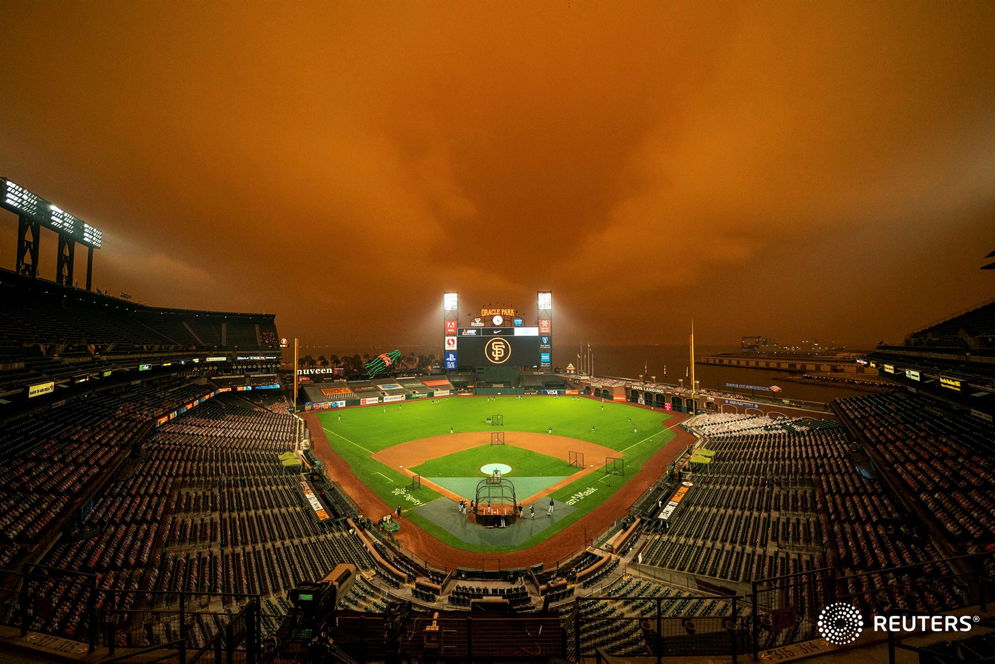 corinne_perkins on X: General view of Oracle Park before the game