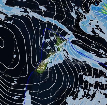 Today's frontal system/cold change shows up well! A slightly strung out system with a couple of spokes of energy running the show! The feature to SE helps put the squeeze on &amp; add some kick to the southerlies overnight/early FRI Improving for weekend! More at 6Pm <a href="/1NewsNZ/">1News</a>