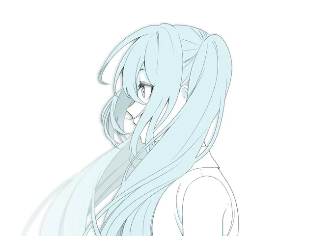 つまりは横顔に髪がふぁってかかってるのが好きっていう話しよ。 