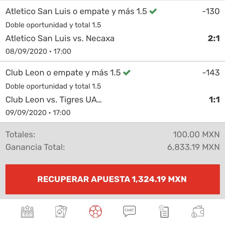 ArbolParlays's tweet photo. 🔥🔥🔥🔥#ELFREE
Si retiraron antes de la basura de juego del @CruzAzulCD esto fuera lo q se llevaron un buen billete, denle amor a este y prometo les doy otro parlaycito cobrador! #AAABURROOOOS!! #SistemaDelArbol 🌳🌳🌳 https://t.co/5HKbx3B2oI