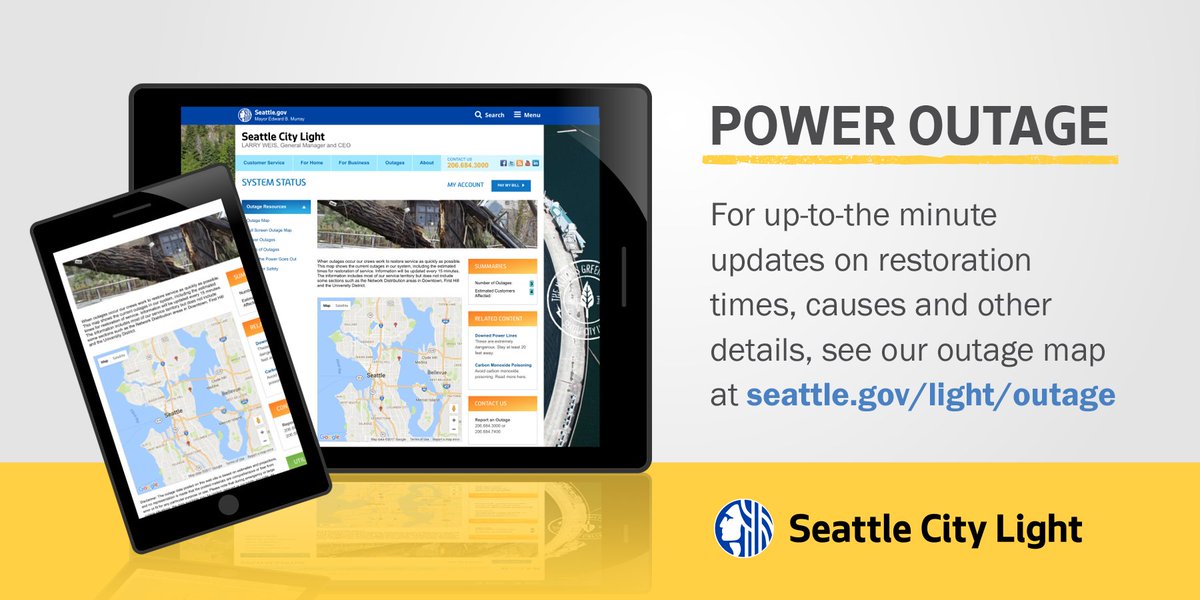 Seattle City Light On Twitter Crews Are Responding To An Outage Affecting 3400 Customers In Nw Seattle And Shoreline The Cause Is Under Investigation An Early Estimate For Restoration Is 3 Am