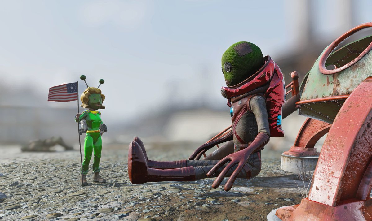 miss universe meets her alien overlord
#Fallout76 #Fallout #FO76 #VirtualPhotography  #Gametography #PhotoMode  #OpticalIllusion