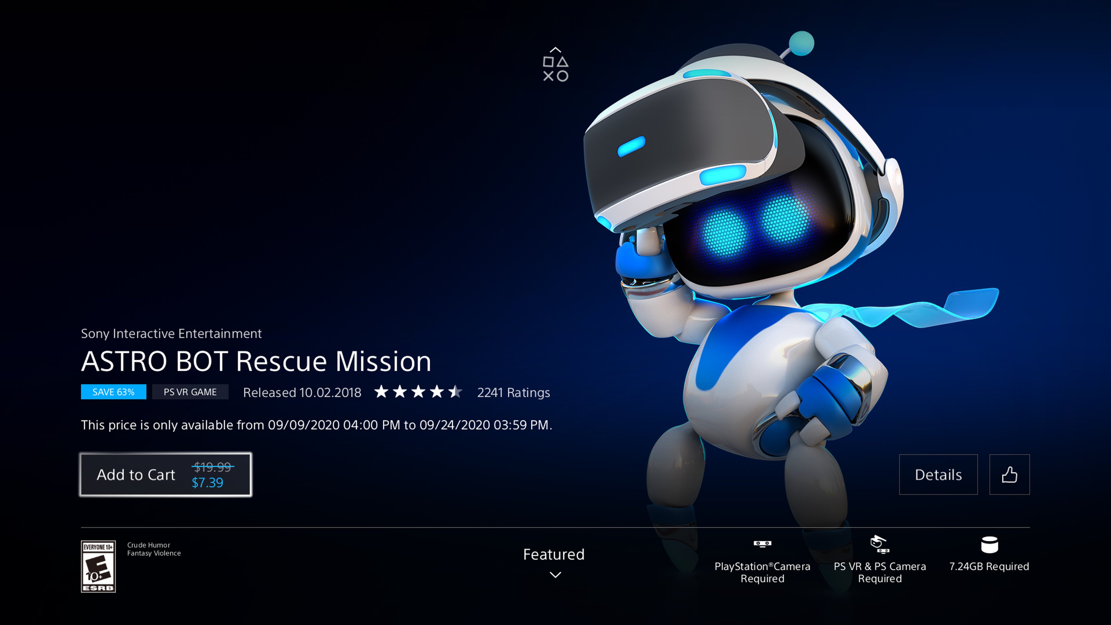 Ps store hotsell astro bot